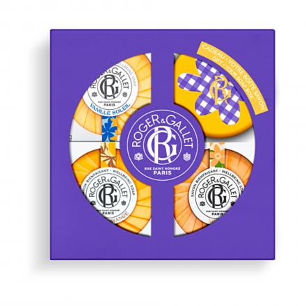 ROGER & GALLET Coffret f&ecirc;te des m&egrave;res - Trio Savons Bienfaisants 3x100g