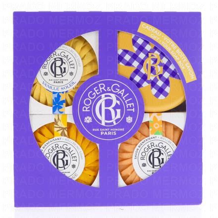 ROGER & GALLET Coffret fête des mères - Trio Savons Bienfaisants 3x100g
