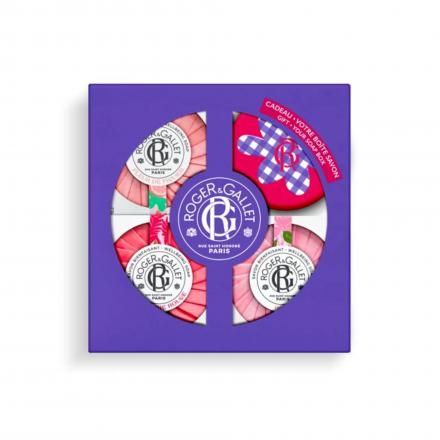 ROGER & GALLET Coffret f&ecirc;te des m&egrave;res - Trio Savons Bienfaisants 3x100g