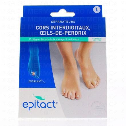 EPITACT Séparateurs de cors interdigitaux oeils de perdrix à l'epithelium lot de 4 grands