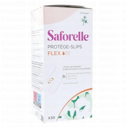 SAFORELLE Coton protect protège-slip en coton biologique x 30