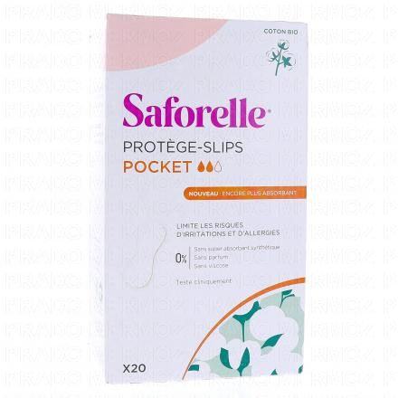 SAFORELLE Protège-slips pocket boite de 20