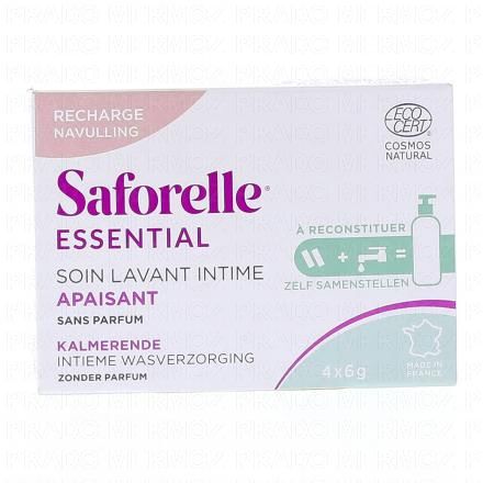 SAFORELLE Soin lavant intime apaisant (recharge 4 bâtonnets)