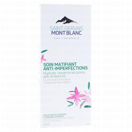 SAINT-GERVAIS MONT BLANC Anti-imperfection hydratant et matifiant tube 40 ml 4