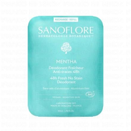 Déodorant Fraicheur Bio Anti-traces 48h Mentha eco recharge 50ml
