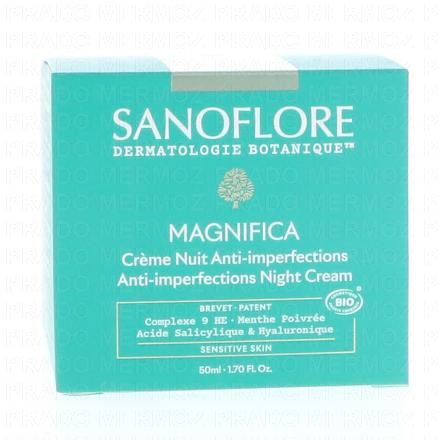 SANOFLORE Magnifica - Cr&egrave;me de Nuit Anti-Imperfections Bio 50ml