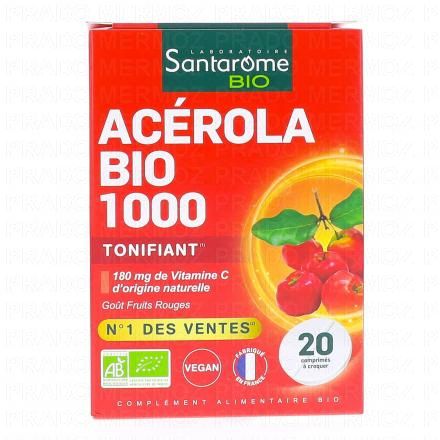 SANTAROME Acérola Bio 1000 (20 comprimés)