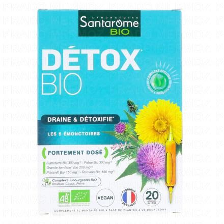 SANTAROME D&eacute;tox Bio x20 ampoules