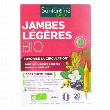 SANTAROME Jambes Légères Bio x20 ampoules