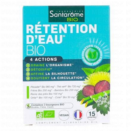 SANTAROME Rétention d'Eau Bio 15 comprimés