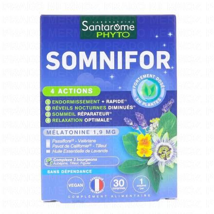 SANTAROME Somnifor 4 Actions Mélatonine 1.9mg (x30 comprimés)
