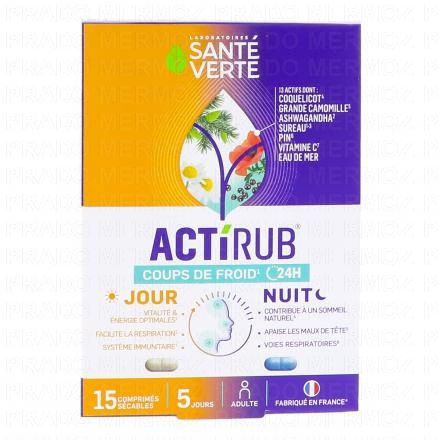 SANTE VERTE Actirub Jour et Nuit x15 comprimés