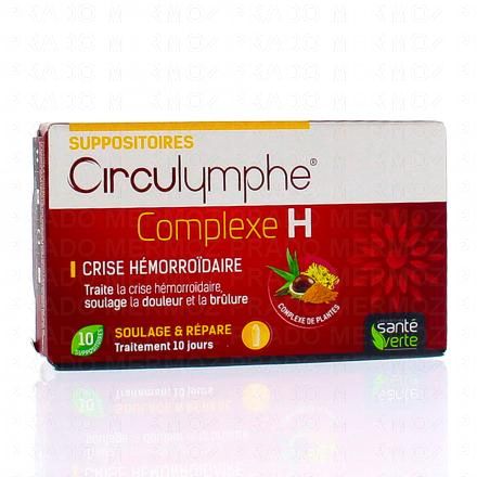 SANTE VERTE Circulymphe Complexe H 10 suppositoires