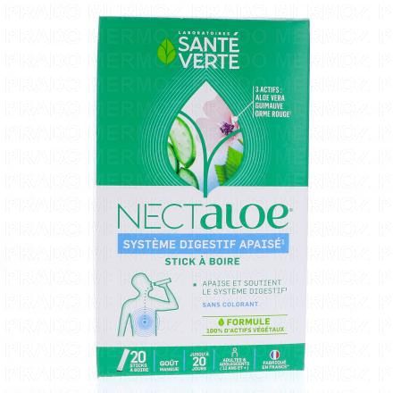 SANTÉ VERTE Nectaloe sticks à boire x20