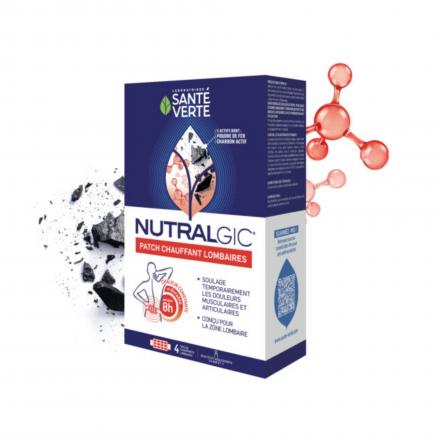 SANTE VERTE Nutralgic - Patch chauffant lombaires x4
