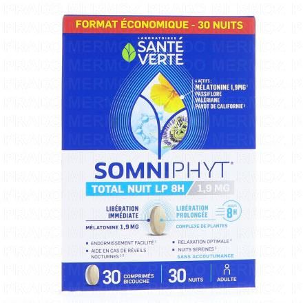 SANTÉ VERTE Somniphyt Total Nuit LP 1.9mg 30 comprimés