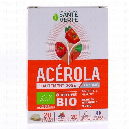 SANTÉ VERTE Toniphyt Acérola 2x 10 comprimés 2