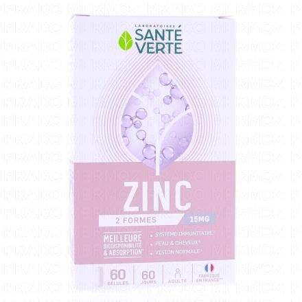 SANTE VERTE Zinc 15mg 60 gélules