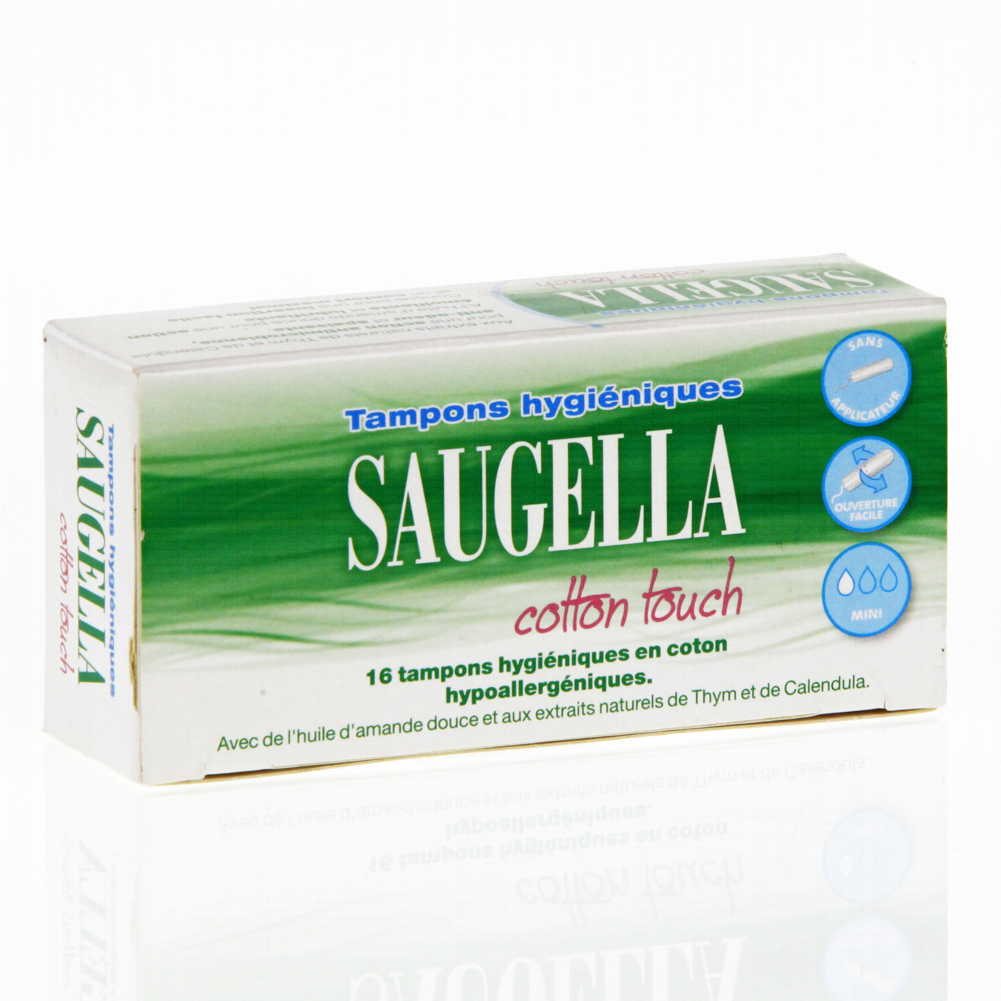 Saugella : Cotton touch tampon hygiénique mini Saugella, boite de