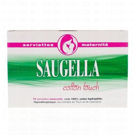 SAUGELLA Cotton touch - Serviettes maternité x10
