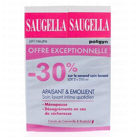 SAUGELLA Poligyn nettoyant doux (lot de 2 flacons 250ml)