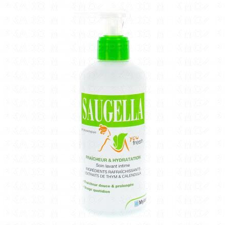 SAUGELLA You Fresh - Soin Lavant Fraîcheur hygiène intime quotidienne flacon pompe 200ml