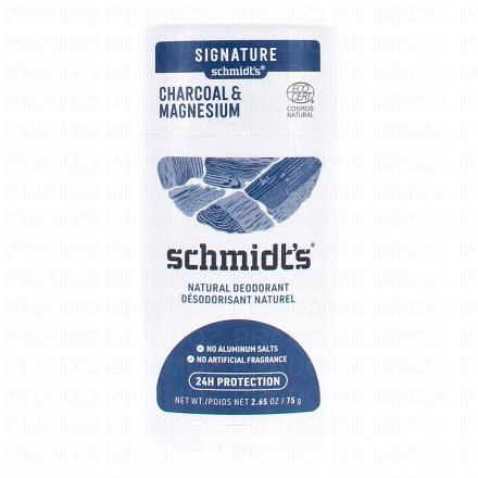 SCHMIDT'S Déodorant naturel Charbon stick 75g