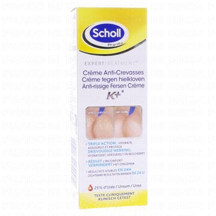 SCHOLL Expert traitement - Crème anti-crevasse K+ (tube 60ml)