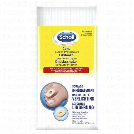 SCHOLL Feutres ronds pour cors proéminents lot de 9