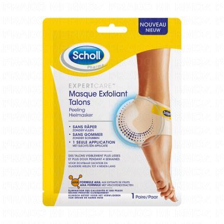 SCHOLL Expert care - Masque Pieds Exfoliant Talons 1 paire