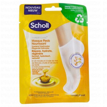 SCHOLL Masque Pieds Nourrissant et Hydratant Miel de manouka