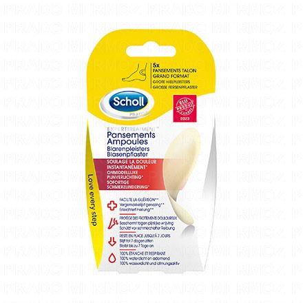 SCHOLL Pansements talon grand format x5