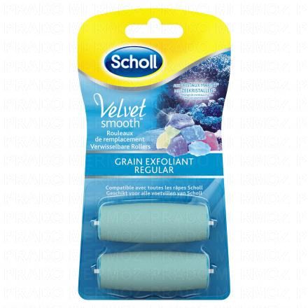 SCHOLL Recharges rape électrique velvet smooth 2 rouleaux