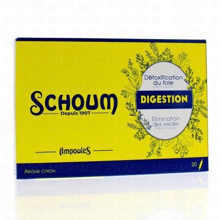 SCHOUM Détoxification du foie Digestion 20 ampoules