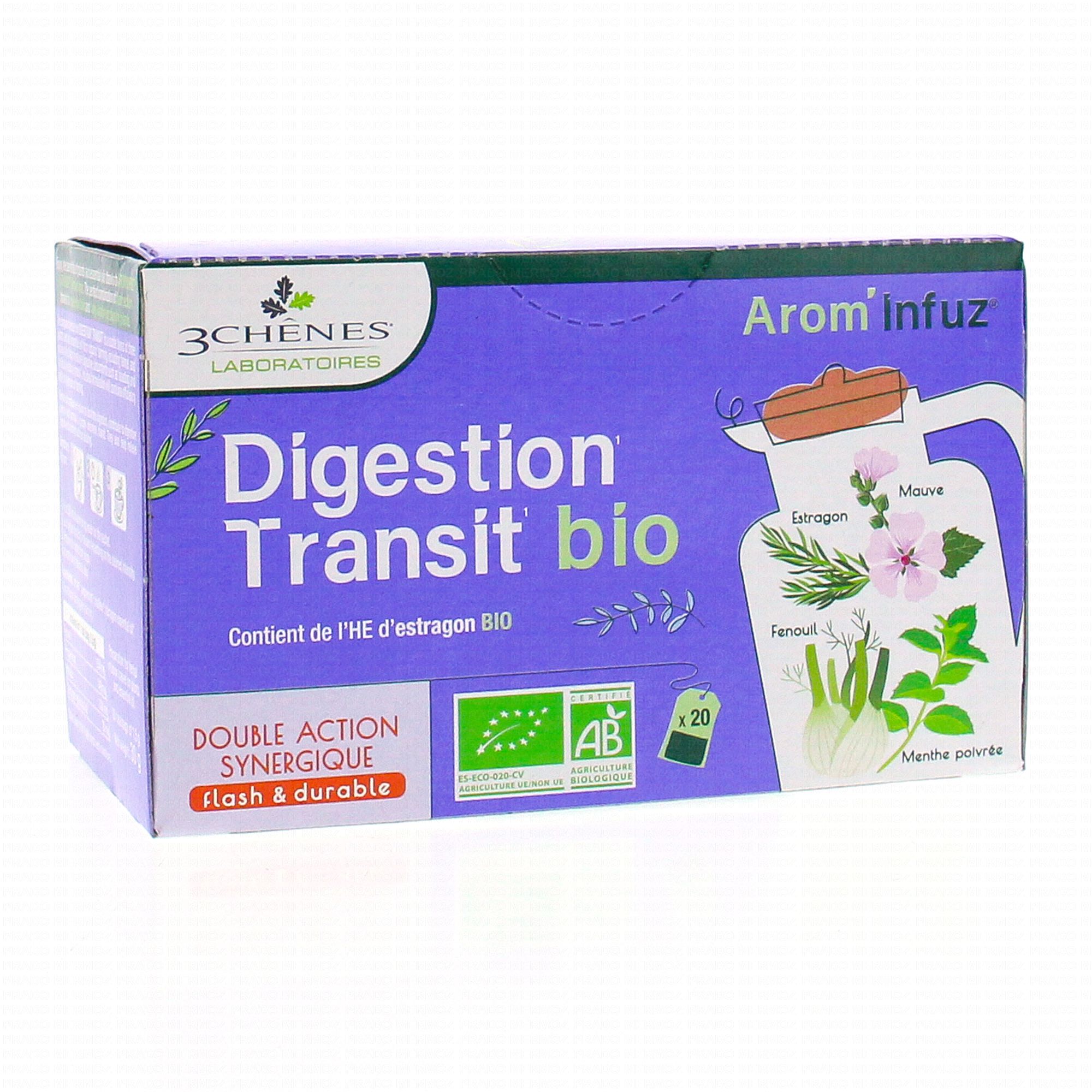 SCHOUM Arom'Infuz - Digestion Tisane bio x20 sachets - Parapharmacie Prado  Mermoz