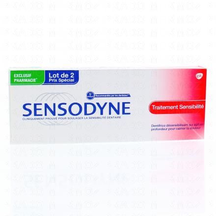 SENSODYNE Dentifrice traitement sensibilité (boîte de 2 tubes 75ml)