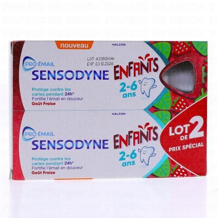 Pro-émail Dentifrice Enfant 0-6 ans 2 x 50ml 2