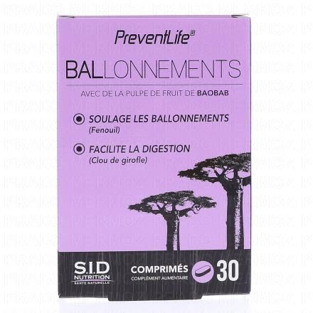SID NUTRITION Complément Alimentaire Ballonnements x30 comprimés