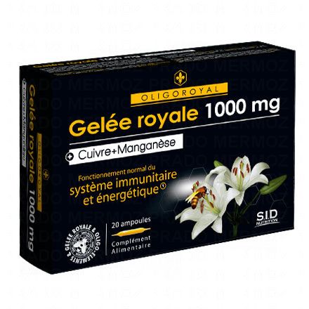 SID NUTRITION Oligoroyal gelée royale 1000mg - cuivre & manganèse