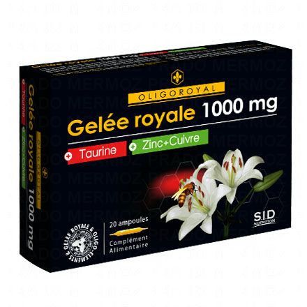 SID NUTRITION Oligoroyal gelée royale 1000mg - taurine & zinc de cuivre