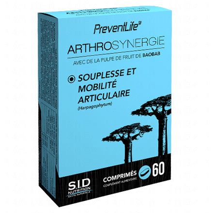 SID NUTRITION PreventLife AthroSynergie boîte de 60 comprimés