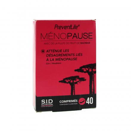 SID NUTRITION PreventLife Ménopause boîte de 40 comprimés
