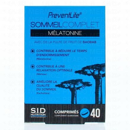 SID NUTRITION PreventLife SommeilComplet boîte de 40 comprimés