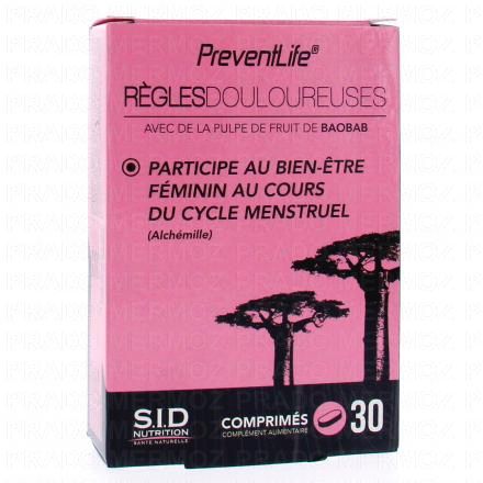 SID NUTRITION Preventlife - Règles douloureuses x30 comprimés