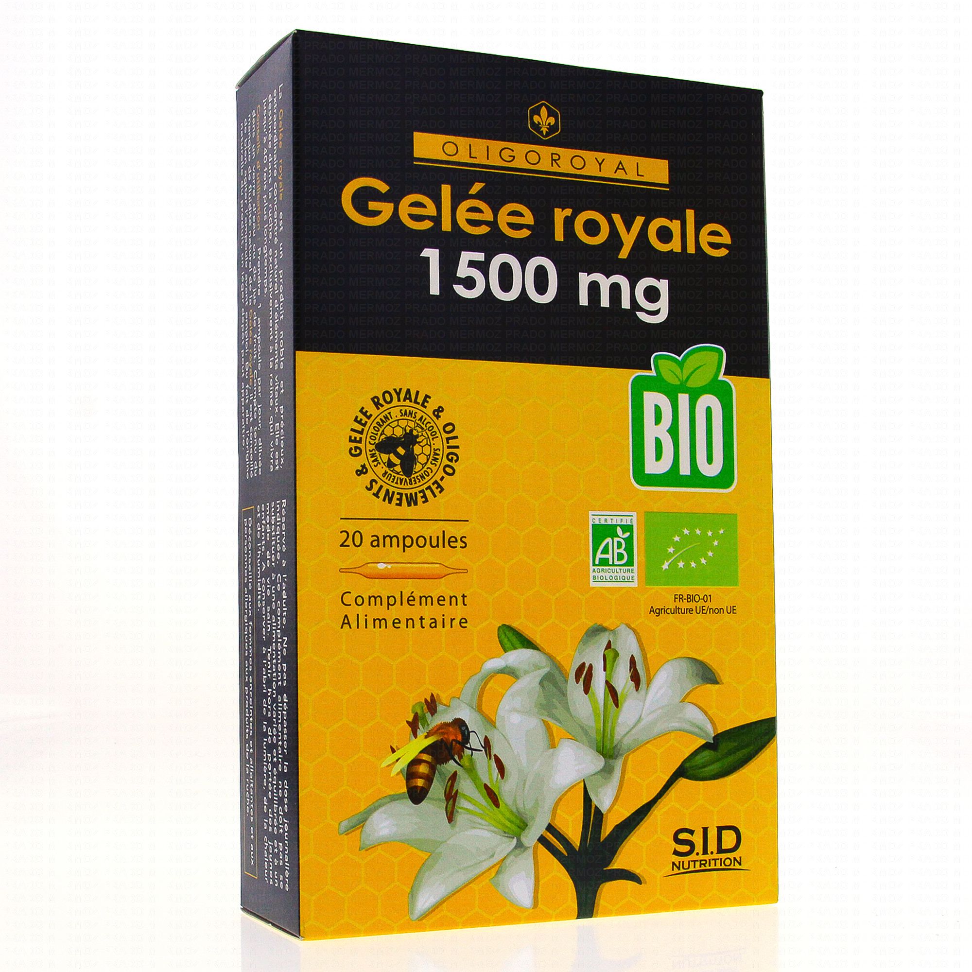 Gelée Royale 1500 mg - 20 ampoules - HERBESAN®