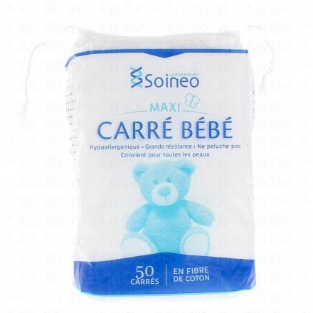 SOINEO Carré coton bébé Maxi x50