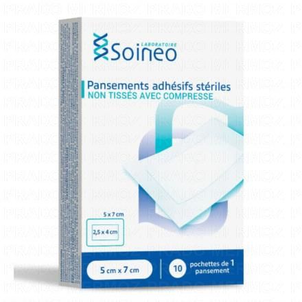 Pansement stérile spécial douche 5x7cm boîte de 5 2