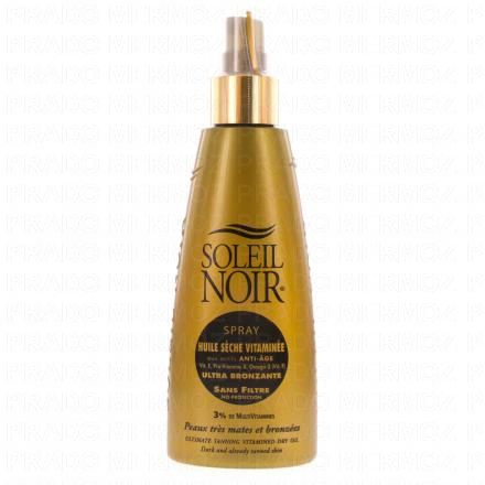 SOLEIL NOIR Huile sèche vitaminée ultra-bronzante spray 150ml