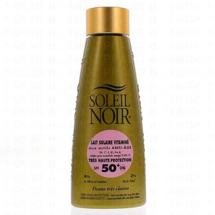 SOLEIL NOIR Lait solaire vitaminé anti Age SPF50+ flacon 150ml 4