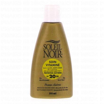 SOLEIL NOIR Soin vitaminé SPF 20 Flacon 50ml